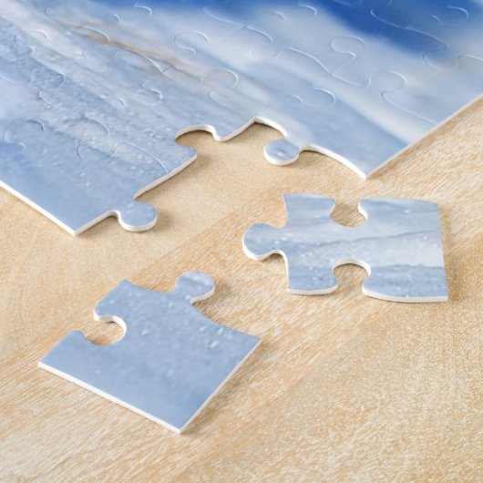 Fluffy Siberian Husky Puppy in de sneeuw Legpuzzel (Zijkant)