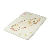 Fluffy Slapy Cat Badmat (Gekanteld)