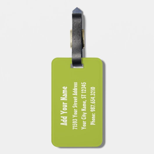 Fluffy Slapy Cat Bagagelabel (Achterkant verticaal)