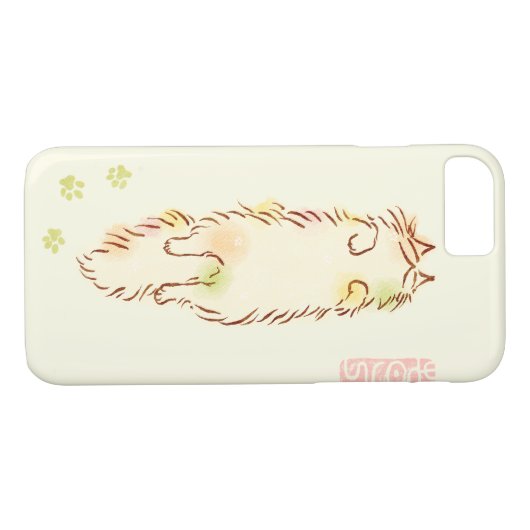 Fluffy Slapy Cat Case-Mate iPhone Case (Achterkant (Horizontaal))