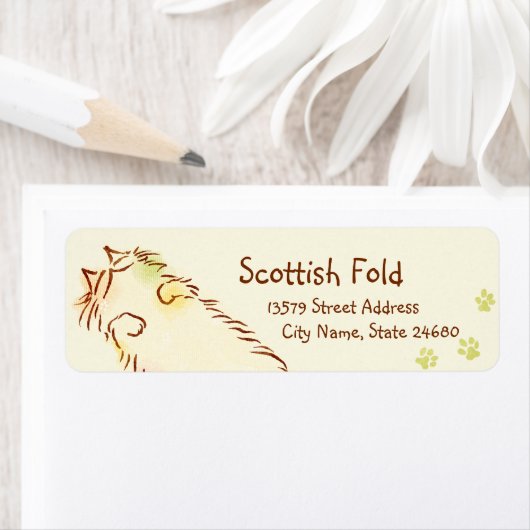 Fluffy Slapy Cat Etiket (Insitu)