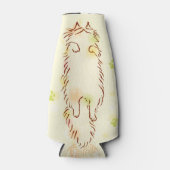 Fluffy Slapy Cat Flesjeskoeler (Voorkant)