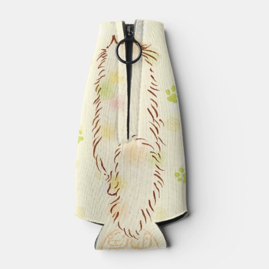 Fluffy Slapy Cat Flesjeskoeler (Achterkant)