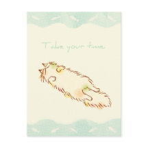 Fluffy Slapy Cat Neem uw tijd