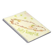 Fluffy Slapy Cat Notitieboek (Rechterzijde)