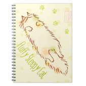 Fluffy Slapy Cat Notitieboek (Voorkant)