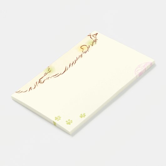 Fluffy Slapy Cat Post-it® Notes (Schuin)