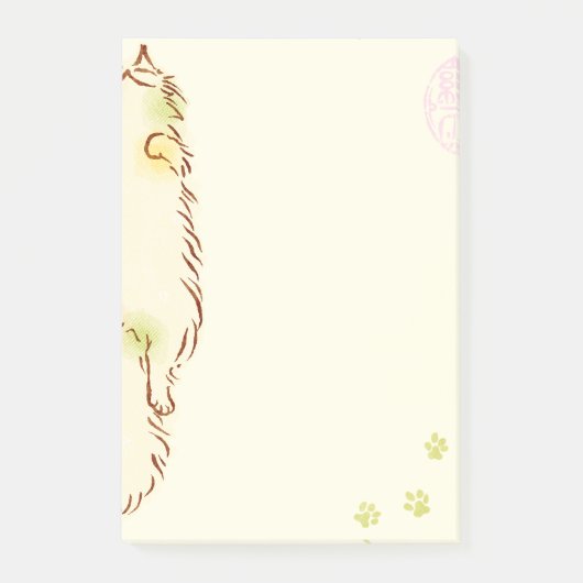 Fluffy Slapy Cat Post-it® Notes (Voorkant)