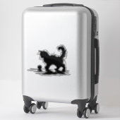 Fluffy speelse kat sticker (Koffer)