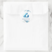 Fluffy Square Marshmallow-traktaties Ronde Sticker (Tas)