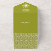 Fluffy Squirrel Gift Winter Baby shower All In One Uitnodiging (Buitenkant)