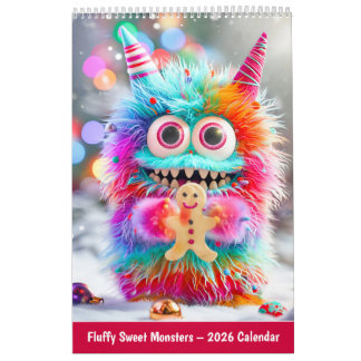 Fluffy Sweet Monsters – 2026 Calendar Kalender