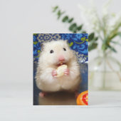 Fluffy Syrian Hamster Kokolinka Briefkaart (Staand voorkant)
