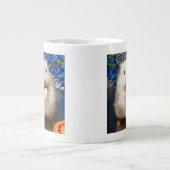 Fluffy Syrian Hamster Kokolinka Grote Koffiekop (Voorkant)