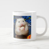 Fluffy Syrian Hamster Kokolinka Grote Koffiekop (Rechts)