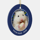 Fluffy Syrian Hamster Kokolinka Keramisch Ornament (Rechts)
