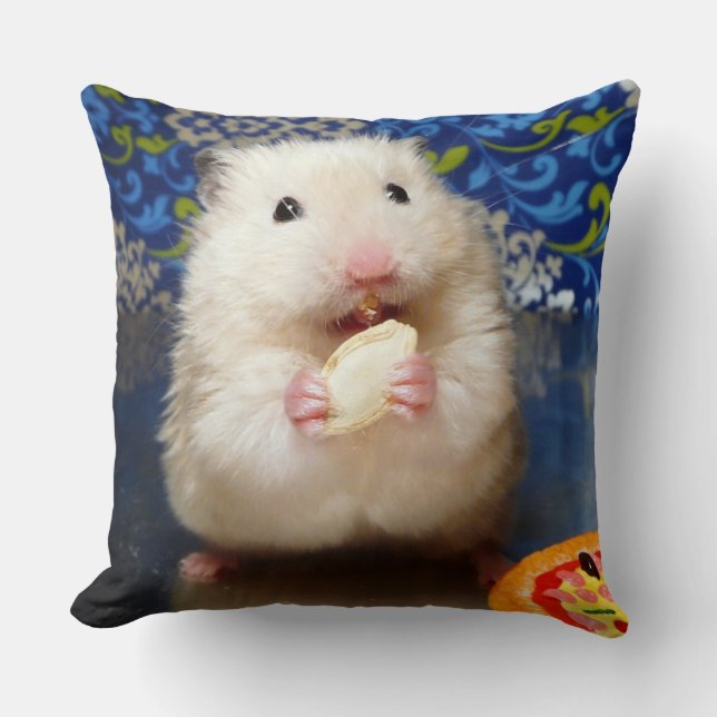 Fluffy Syrian Hamster Kokolinka Kussen (Voorkant)