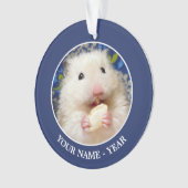 Fluffy Syrian Hamster Kokolinka Ornament (voorkant)
