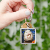 Fluffy Syrian Hamster Kokolinka Sleutelhanger (Hand)