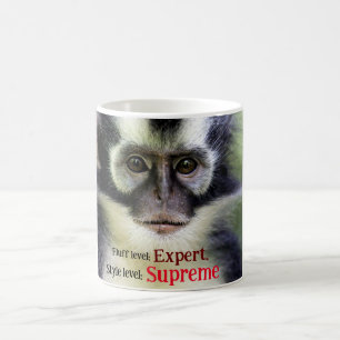 Fluffy Thomas Leaf monkey Koffiemok