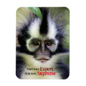 Fluffy Thomas Leaf monkey Magneet (Verticaal)