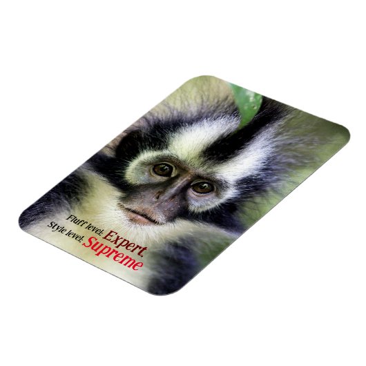 Fluffy Thomas Leaf monkey Magneet (Linkerzijde)