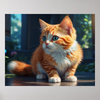 *~* Fluffy Turn Head Kitty Cat 5:4 katje
