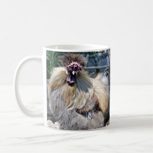 Fluffy Ugly Chicken, Coffee Mok (Links)