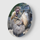 Fluffy Ugly Chicken, Wall Clock Grote Klok (Hoek)