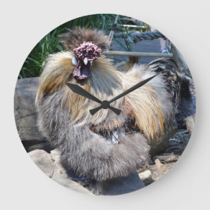 Fluffy Ugly Chicken, Wall Clock Grote Klok