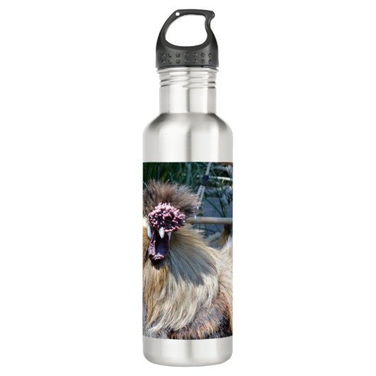 Fluffy Ugly Chicken, Water Bottle Waterfles (Voorkant)
