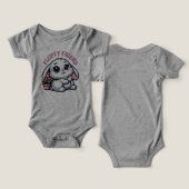 Fluffy White Bunny met Plant Pot (Ontwerp Voorkant & Achterkant)