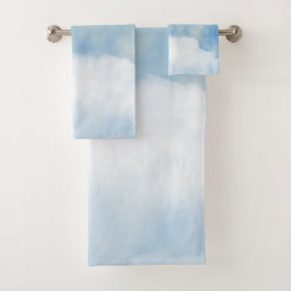 Fluffy White Clouds Bad Handdoek