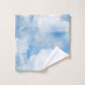 Fluffy White Clouds Bad Handdoek (Wasdoekje)
