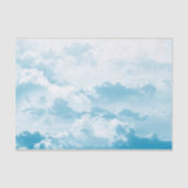 Fluffy White Clouds Blue Sky Decoupage Tissuepapier (Voorkant)