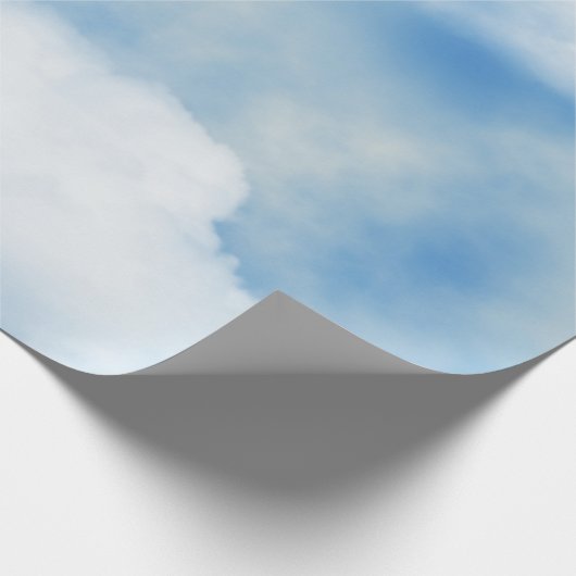Fluffy White Clouds Cadeaupapier (Hoek)