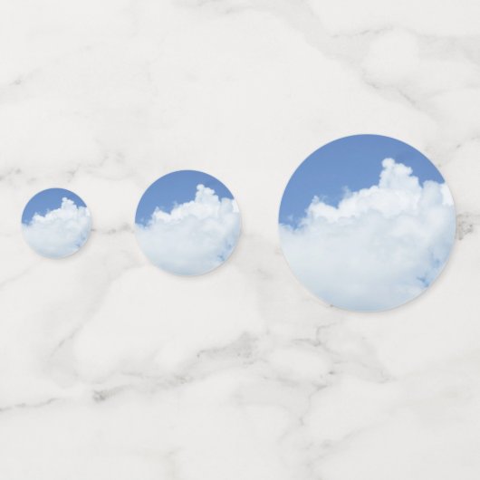 Fluffy White Clouds Confetti (Voorkanten)