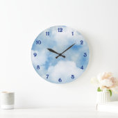 Fluffy White Clouds Grote Klok (Huis)