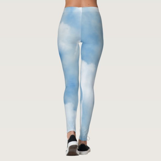 Fluffy White Clouds Leggings (Achterkant)