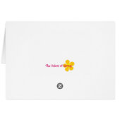 Fluffy White Clouds - Lied van de Zon. kaart 2:3 (Achterkant Horizontaal)