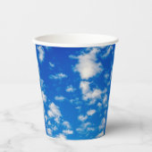 Fluffy White Clouds Papieren Bekers (Voorkant)