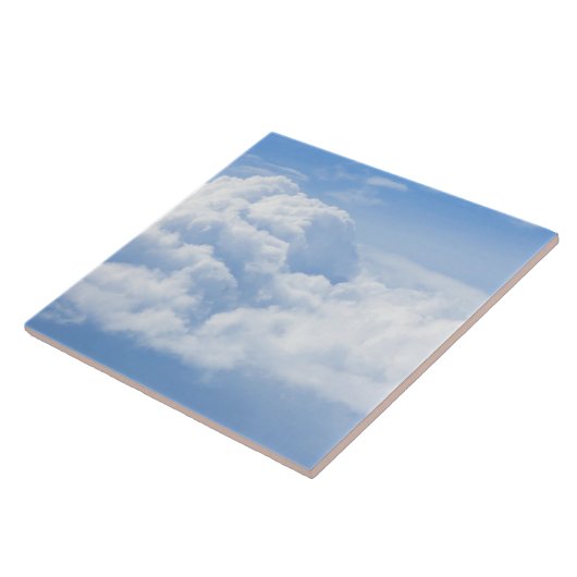 Fluffy White Clouds Tegeltje (Zijkant)
