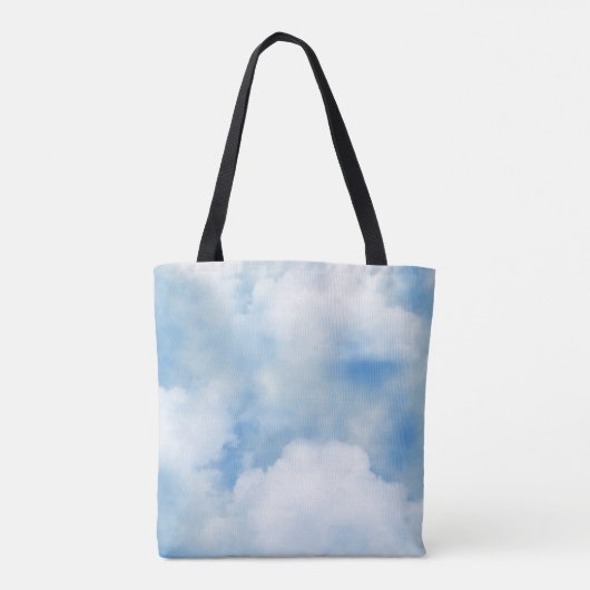Fluffy White Clouds Tote Bag (Achterkant)