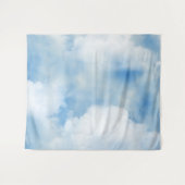 Fluffy White Clouds Wandkleed (Voorkant (horizontaal))