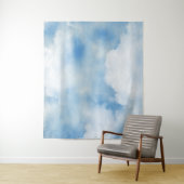 Fluffy White Clouds Wandkleed (In situ)