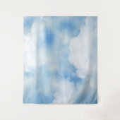 Fluffy White Clouds Wandkleed (Voorkant)