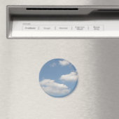 Fluffy White Cumulus Clouds Magnet (Insitu (Vaatwasser))