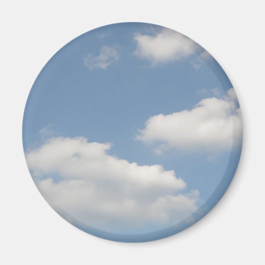 Fluffy White Cumulus Clouds Magnet (Voorkant)