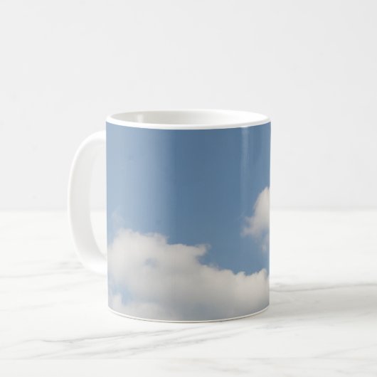 Fluffy White Cumulus Clouds Mok (Voorkant links)