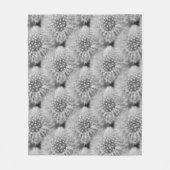 Fluffy White Dandelion Flower Natuur Pattern Fleece Deken (Voorkant)